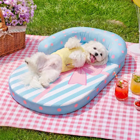 Coussin orthopédique pour chien avec support de cou respirant et rafraîchissant lits pour chien