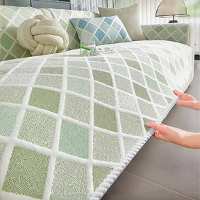 Couverture de canapé en soie glacée et thermique, absorbante, lavable, antidérapante - Diamant