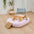 Lit apaisant rafraîchissant pour chien en soie glacée absorbant la chaleur-Crème glacée