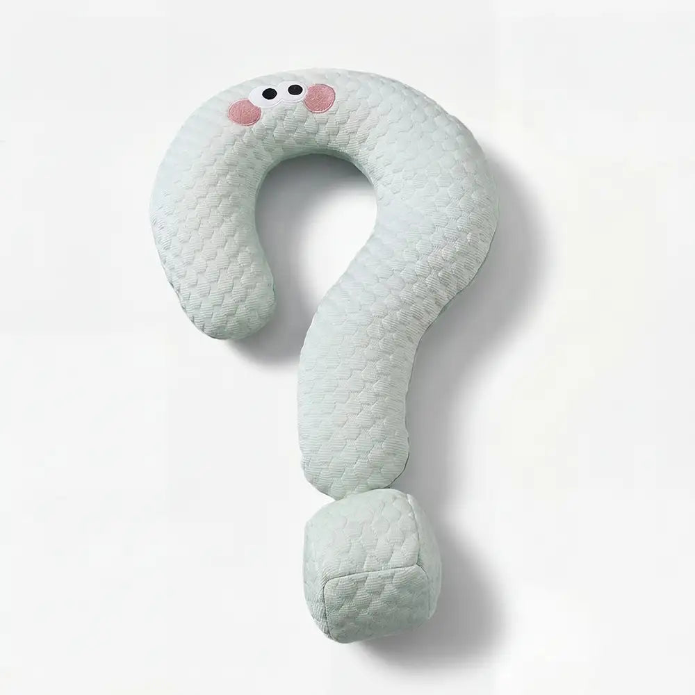 Coussin en soie glacée à refroidissement point d'interrogation