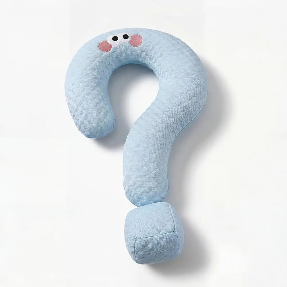 Coussin en soie glacée à refroidissement point d'interrogation