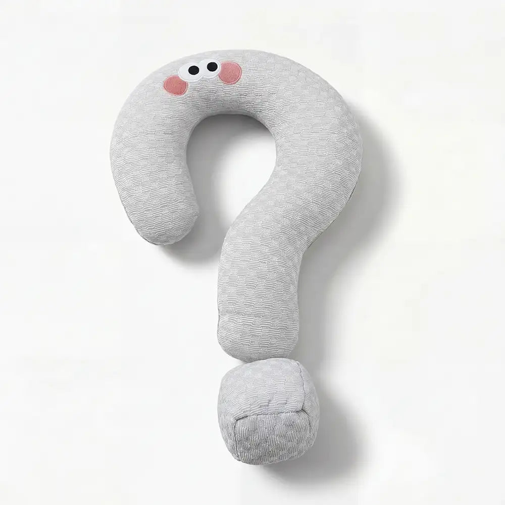 Coussin en soie glacée à refroidissement point d'interrogation