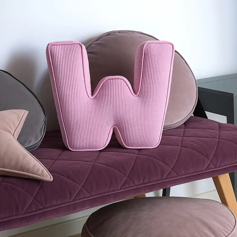 Coussin de canapé en velours côtelé doux et accueillant