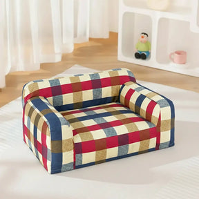 Tissu en toile de coton respirant et résistant aux rayures pour panier pour chien.