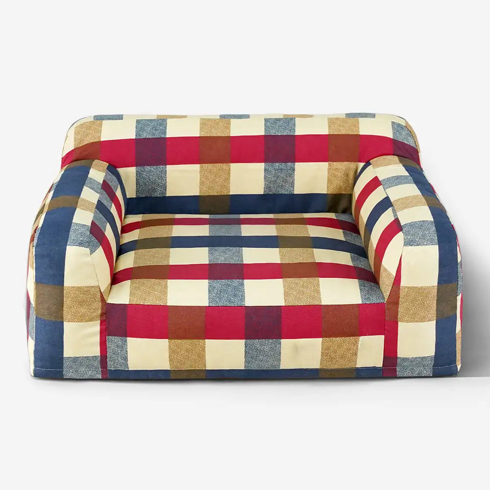 Tissu en toile de coton respirant et résistant aux rayures pour panier pour chien.