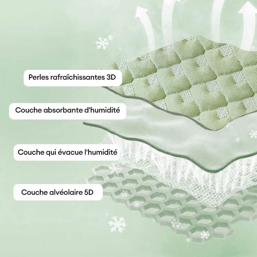 Housse de canapé non glissante avec texture de massage en relief rafraîchissant
