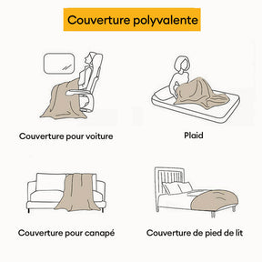 Housse de canapé confortable multifonction anti-rayures et respirante toutes saisons