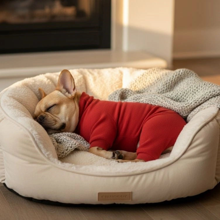 Pyjama polaire confortable pour chien vêtements de nuit idéaux pour grands chiens