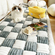 Grand tapis et couverture de canapé à carreaux pour animaux de compagnie