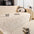 Jeté de canapé housse de canapé décorative en jacquard texturé crème