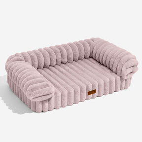 Canapé lit orthopédique pour chien et chat couleur crème moelleux et confortable