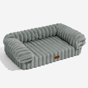 Canapé lit orthopédique pour chien et chat couleur crème moelleux et confortable