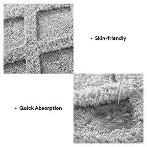 Tapis en peluche épais motif diamant absorbant lavable antidérapant