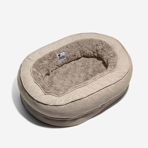 Lit orthopédique pour chien, lavable en machine, apaisant et confortable - Beignet