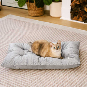 Tapis apaisant lavable double face en peluche pour chat