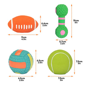 Jouet à mâcher pour chien en latex durable avec bruitage.