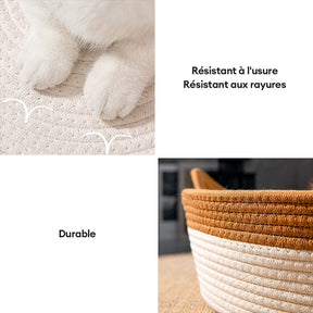 Nid pour chat tissé durable confortable polyvalent fait main