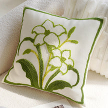 Coussin décoratif pour canapé Jardin de lys élégant pour la maison