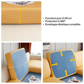 Housse de canapé magique pleine couverture en cuir imperméable et résistant aux taches