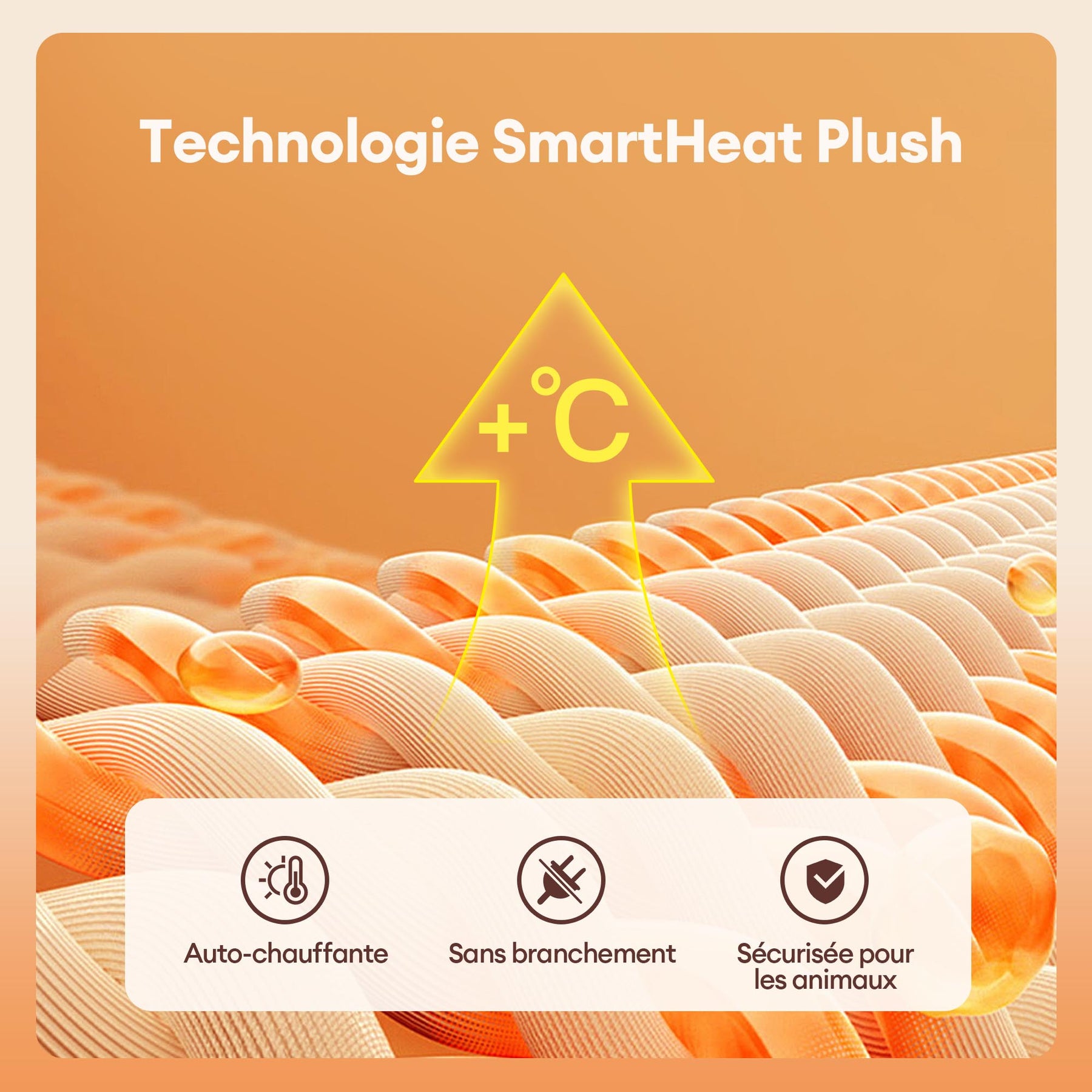 Lit pour chien en peluche orthopédique avec coussin wedge amovible - CozySlope