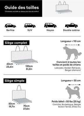 Tapis rafraichissant chien de siège refroidissant pour chiens - Chill Nest