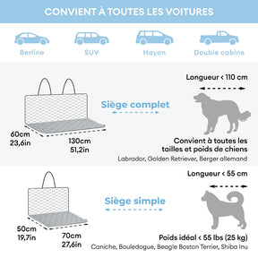Tapis rafraichissant chien de siège refroidissant pour chiens - Chill Nest