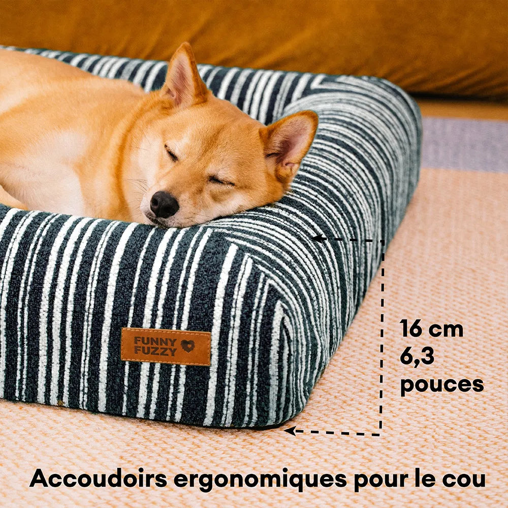 Panier pour chien en mousse à mémoire orthopédique toutes saisons - Funnyfuzzy SnugNest