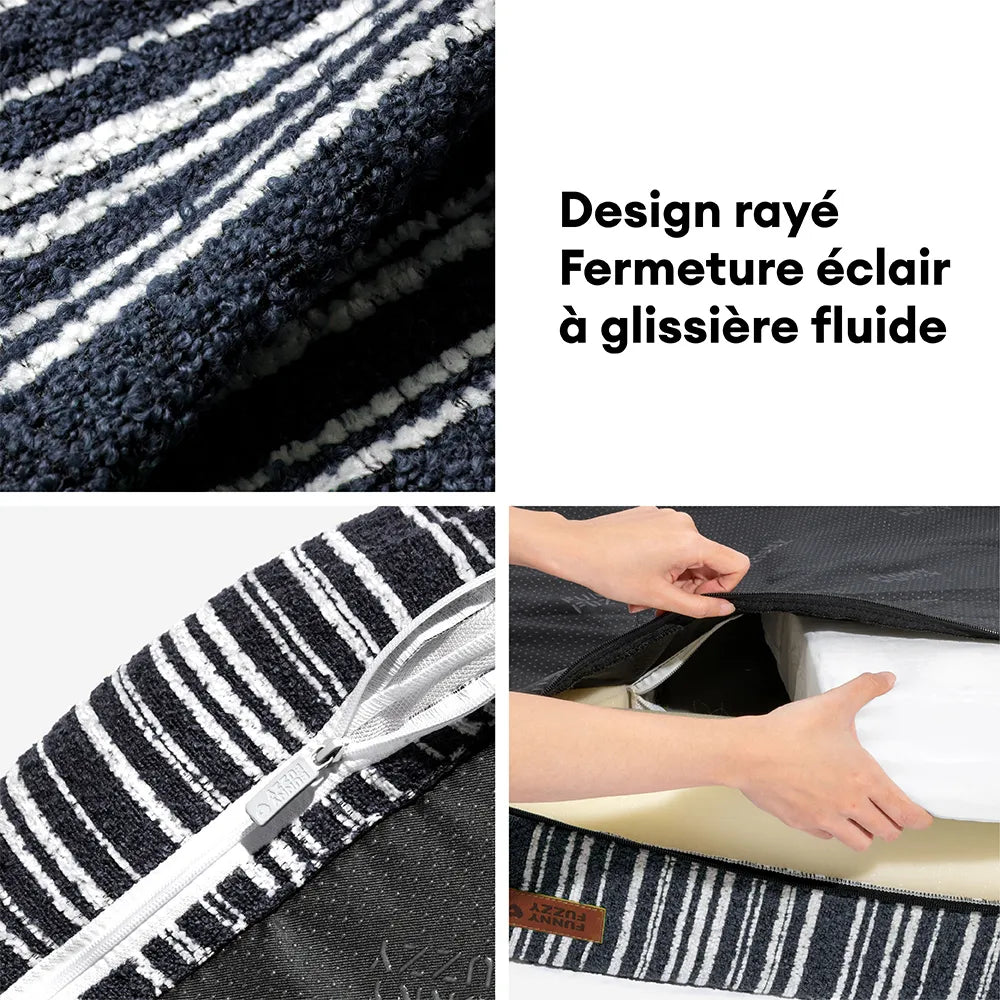 Panier pour chien en mousse à mémoire orthopédique toutes saisons - Funnyfuzzy SnugNest