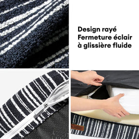 Panier pour chien en mousse à mémoire orthopédique toutes saisons - Funnyfuzzy SnugNest