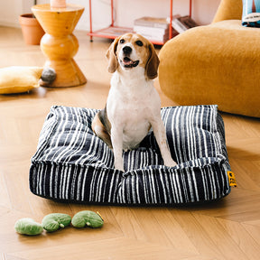 Pouf de rangement durable et lit pour chien - Funnyfuzzy SnugNest