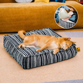 Pouf de rangement durable et lit pour chien - Funnyfuzzy SnugNest