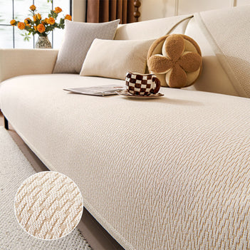Housse de canapé antidérapante en tissu chenille résistant aux griffes pour intérieur minimaliste