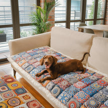 Housse de protection pour canapé en coton patchwork