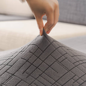 Housse de canapé magique en jacquard peluche respirante absorbante de sueur et douce pour la peau