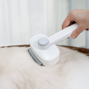 Outil de toilettage 2 en 1 pour animaux tête double nettoyante et démêlante