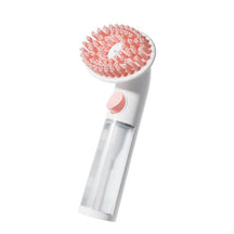 Brosse de bain massante avec distributeur de shampoing 2 en 1 pour chien