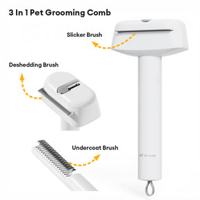 Brosse toilettage 3 en 1 anti perte de poils pour chien et chat