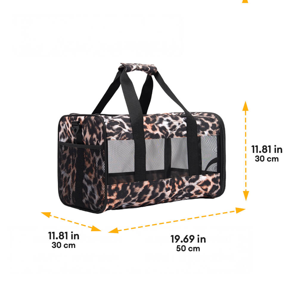 Sac de transport léger et pliable pour chien et chat en mesh respirant