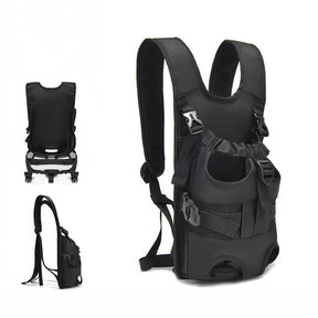 Sac à dos pour chien de voyage avant respirant et ajustable