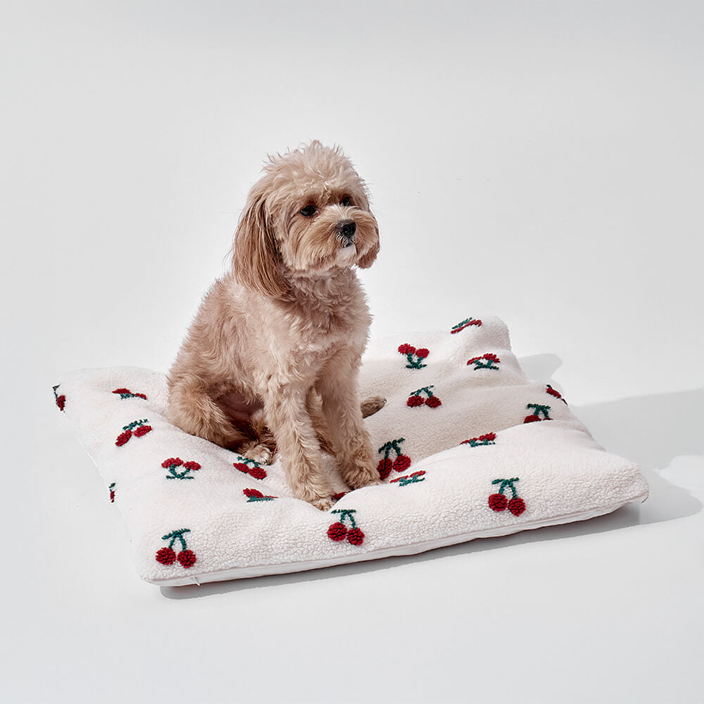 Tapis réversible en nylon imperméable et confortable pour chien et chat Cherry