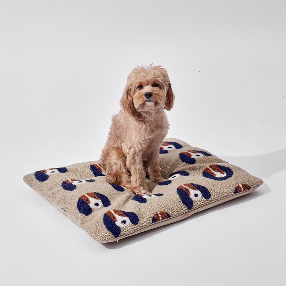 Tapis réversible en nylon imperméable et confortable pour chien et chat Cherry