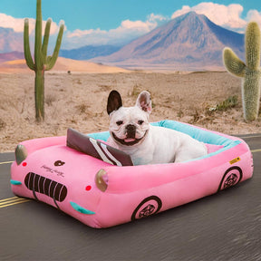 Lit pour animal convertible voiture de course - Fast et Fur