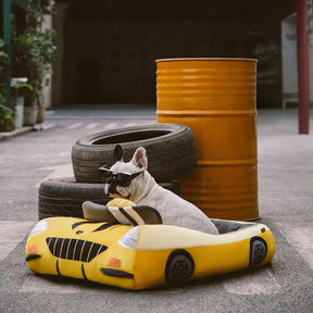 Lit pour animal convertible voiture de course - Fast et Fur