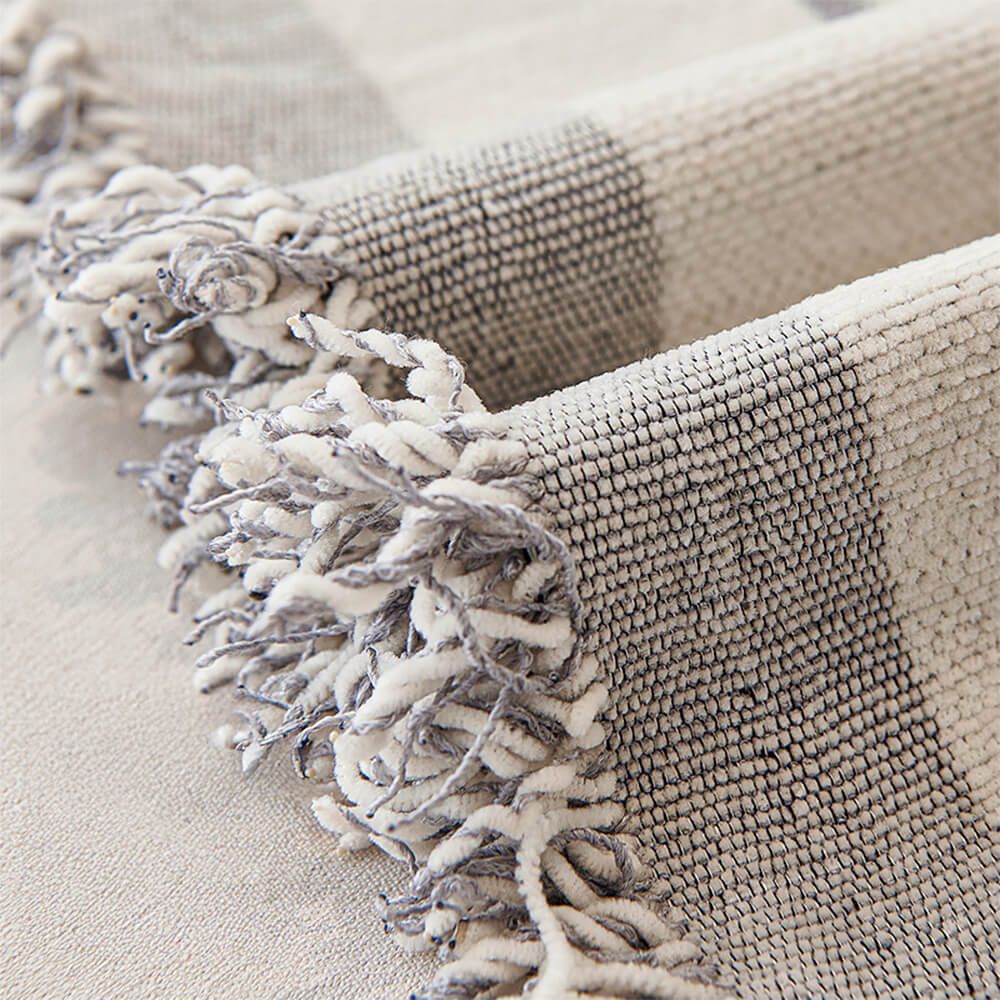 Housse de canapé en chenille à motif géométrique classique