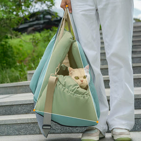 Siège auto convertible pour chien et chat et sac de transport souple et portable