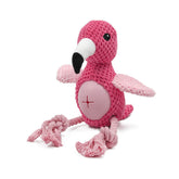 Jouet interactif en corde durable pour chien Flamingo et Perroquet