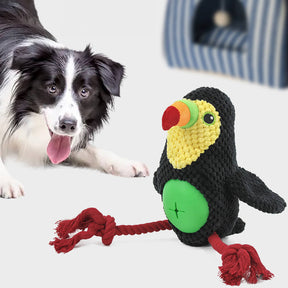 Jouet interactif en corde durable pour chien Flamingo et Perroquet