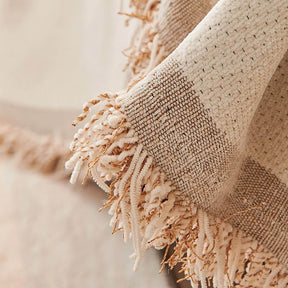 Housse de canapé réversible en chenille à motif géométrique