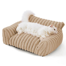 Lit moelleux et luxueux en fausse fourrure de lapin pour chien et chat