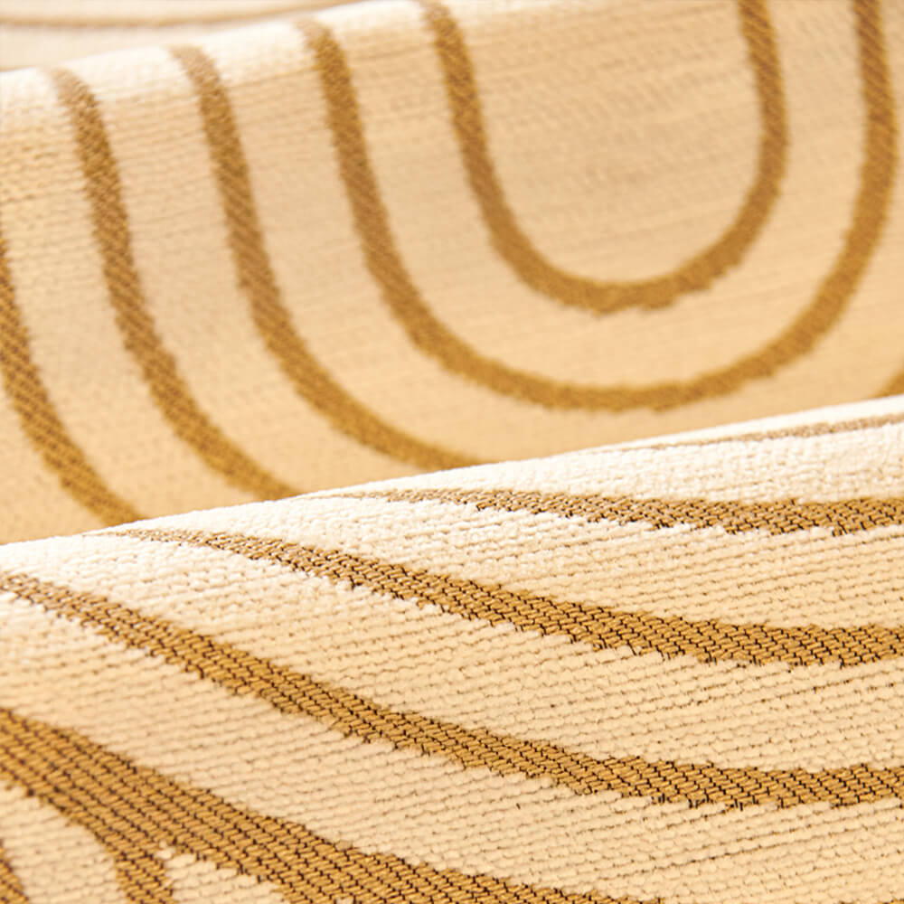 Housse de canapé en chenille à motifs linéaires style moderne forme irrégulière